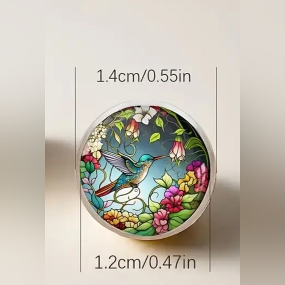 colorful earrings stud statement Blue Yellow Stained Glass Bee Mosaic Clueless - Picture 3 of 6